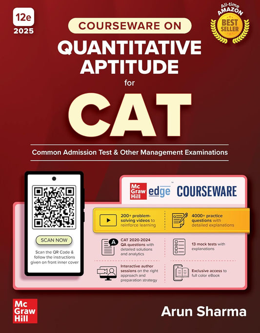 Courseware on Quantitative Aptitude for CAT 2025-26 by Arun Sharma[English Medium]
