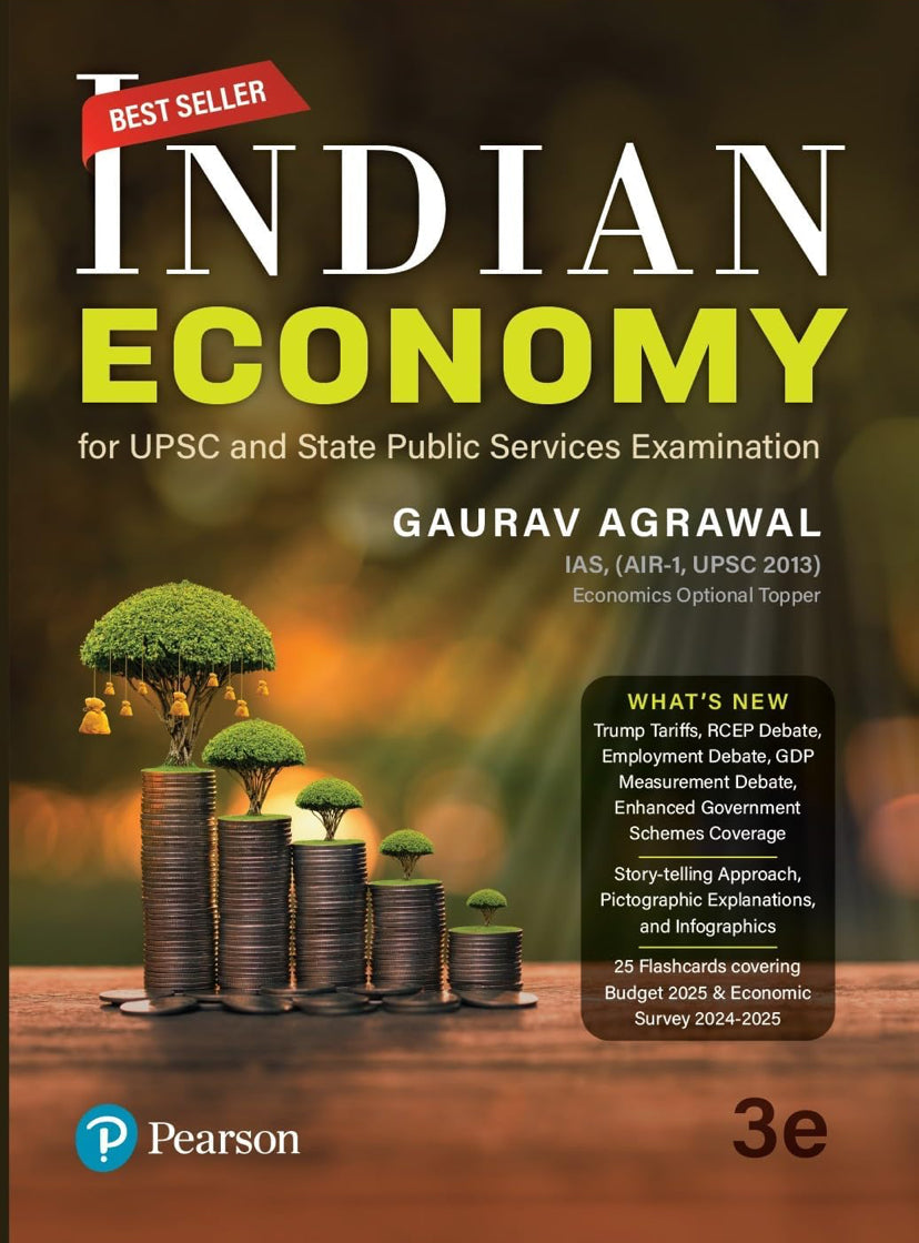 Indian Economy By Gaurav Agrawal For UPSC & Other Exams Pearson[English Medium]