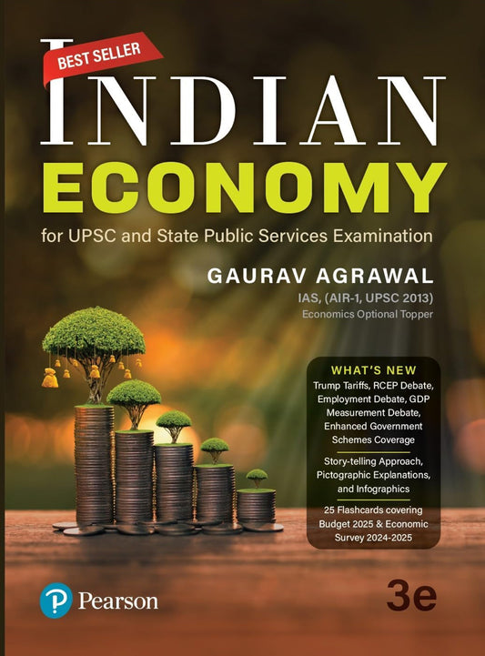 Indian Economy By Gaurav Agrawal For UPSC & Other Exams Pearson[English Medium]