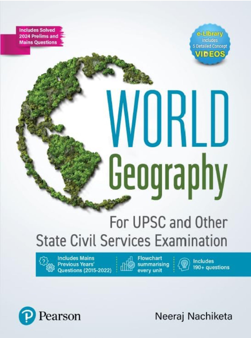 World Geography By Neeraj Nachiketa For UPSC & Other Exams Pearson[English Medium]