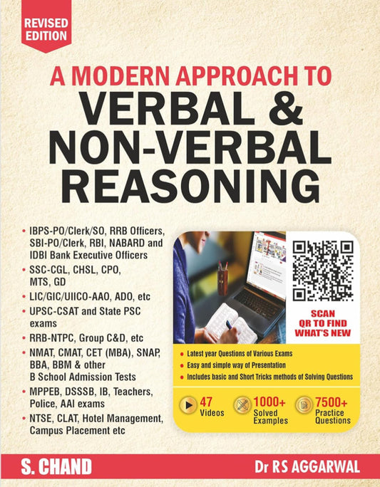 A Modern Approach To Verbal & Non-Verbal Reasoning By R.S Aggarwal 2024-2025Ed[EnglishMedium]S Chand