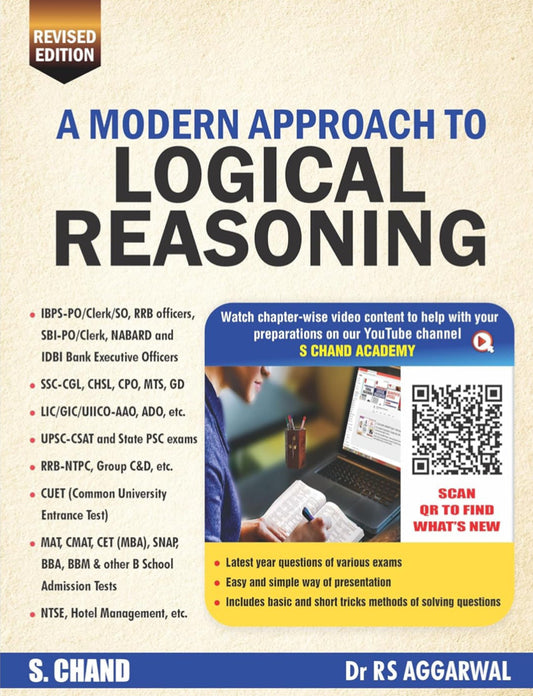 A Modern Approach to Logical Reasoning By R.S Aggarwal For 2025 Exams[English Medium]S Chand