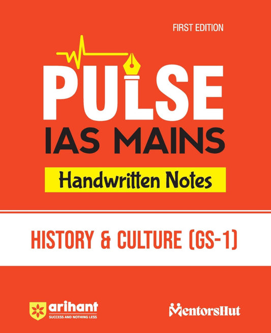 Arihant Pulse IAS Mains Handwritten Notes History & Culture[English Medium]2024Ed