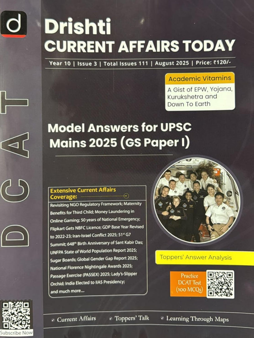 Drishti IAS DCAT August 2025 Current Affairs Today[English Medium]
