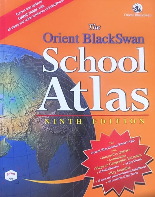 The Orient BlackSwan School Atlas Updated Latest 9th Edition[English Medium]2024Ed