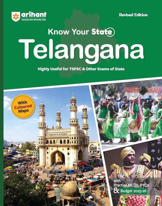 Arihant Know your State Telangana[English Medium]2025Ed