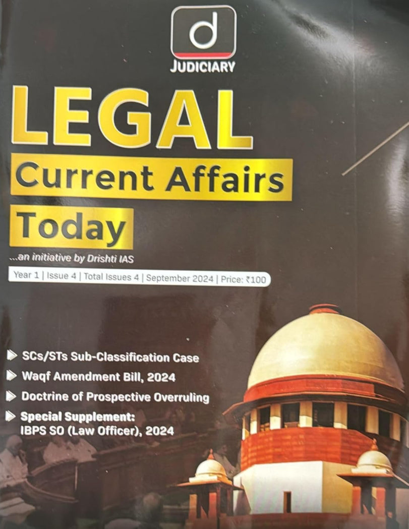 Drishti Legal Current Affairs Today September 2024 Edition[English Medium]