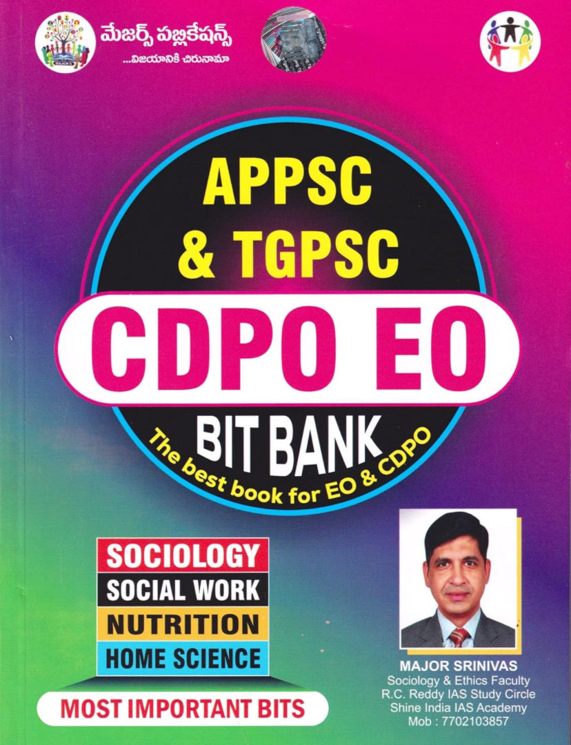 APPSC & TGPSC CDPO EO Bit Bank EO By Major Srinivas Sir[English Medium]Sept 2024Ed