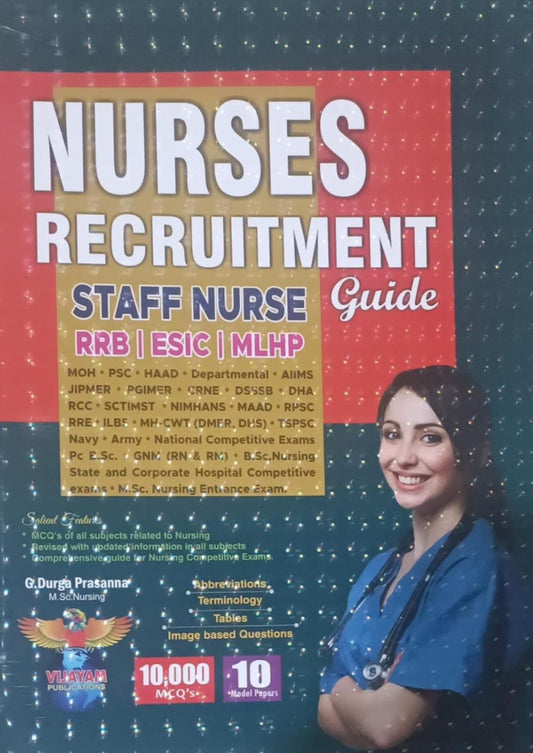 Vijayam NURSES Recruitment Staff Nurse Guide 2024[English Medium]2024Ed