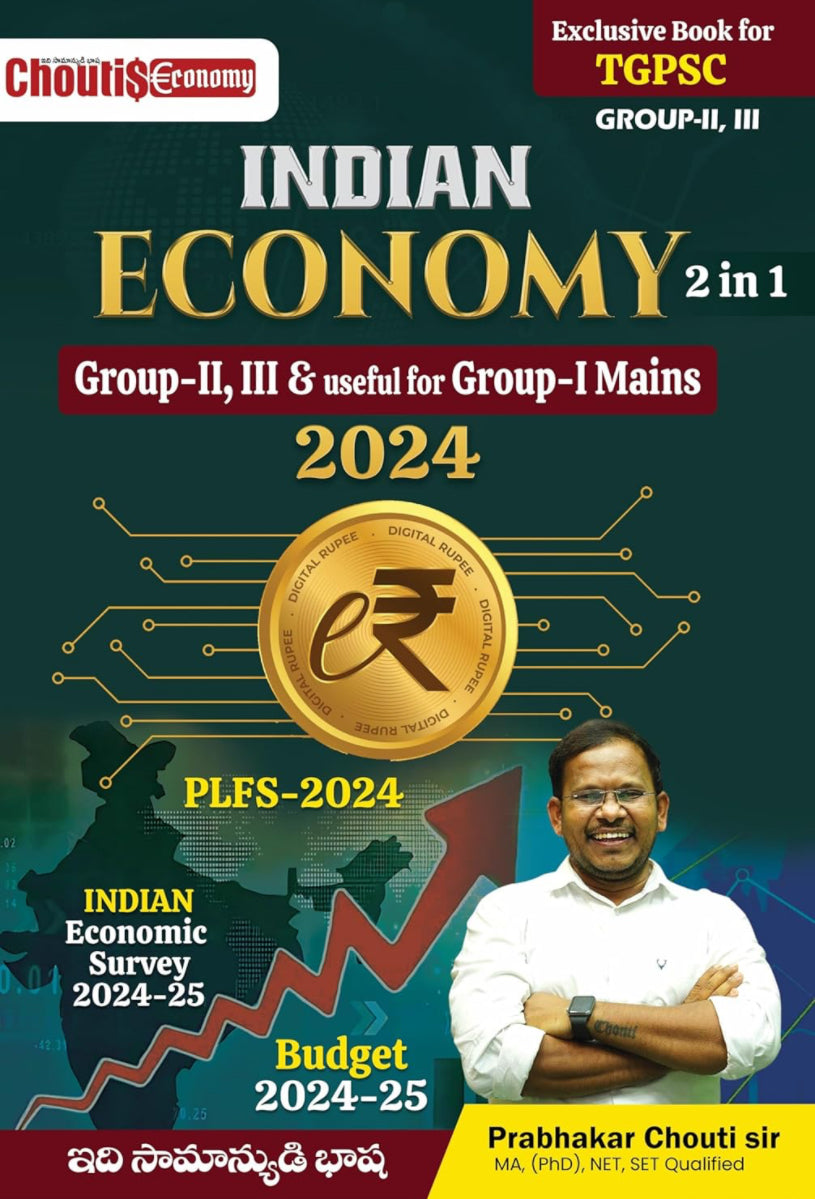 Indian Economy 2 in 1 By Prabhakar Chouti 2024 For TGPSC,APPSC Exams[English Medium]Oct 2024Ed