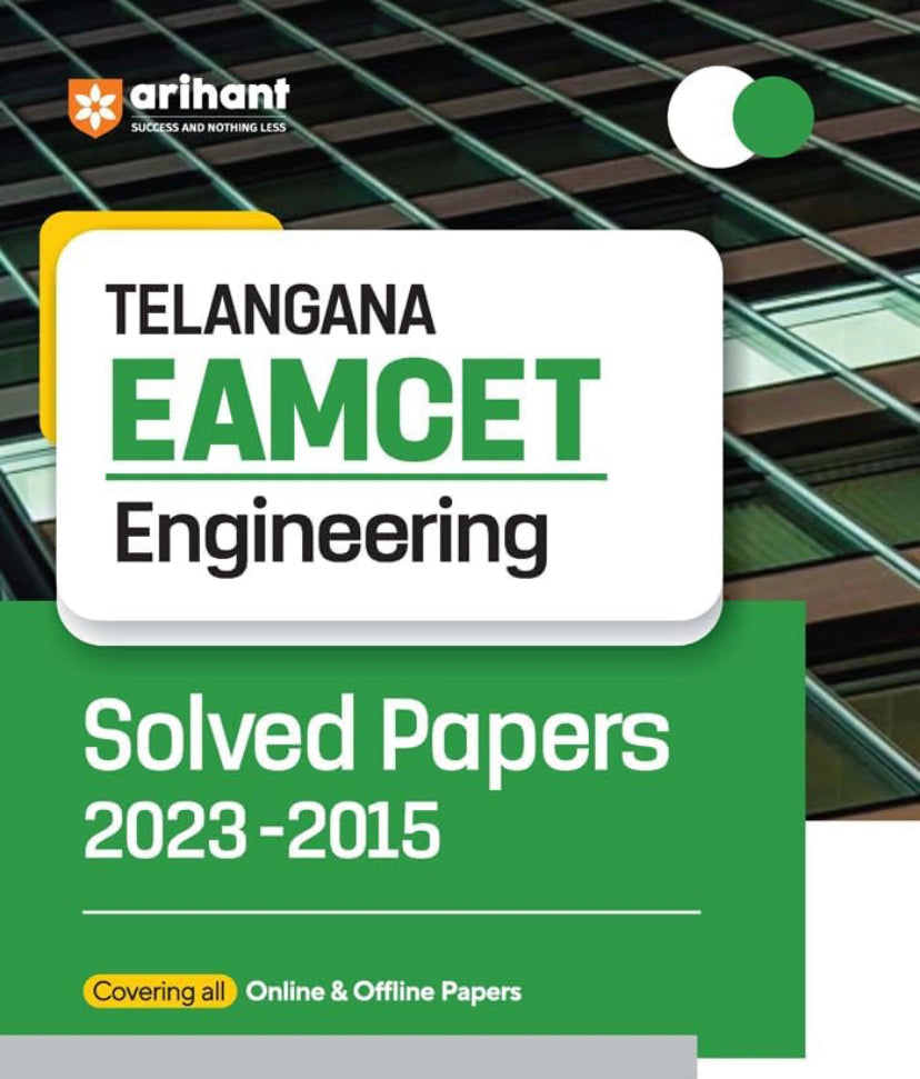 Arihant Telangana EAMCET Engineering Solved Papers (2015 to 2023) For 2024 Exam[English Medium]2023Ed