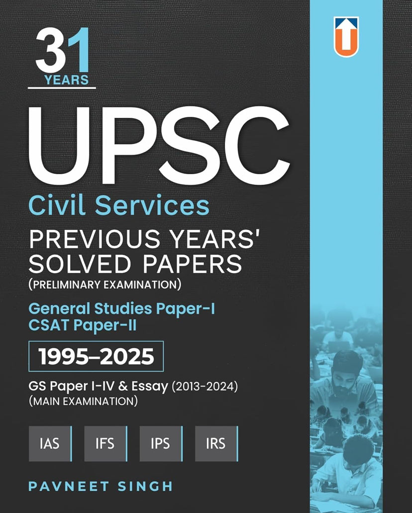 Unique UPSC Prelims 31 Years (1995-2025) Previous Years Solved Papers By Pavneet Singh[English Medium]