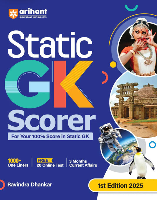 Static GK Scorer: GK For All Competitive Exams By Arihant[English Medium]2024Ed