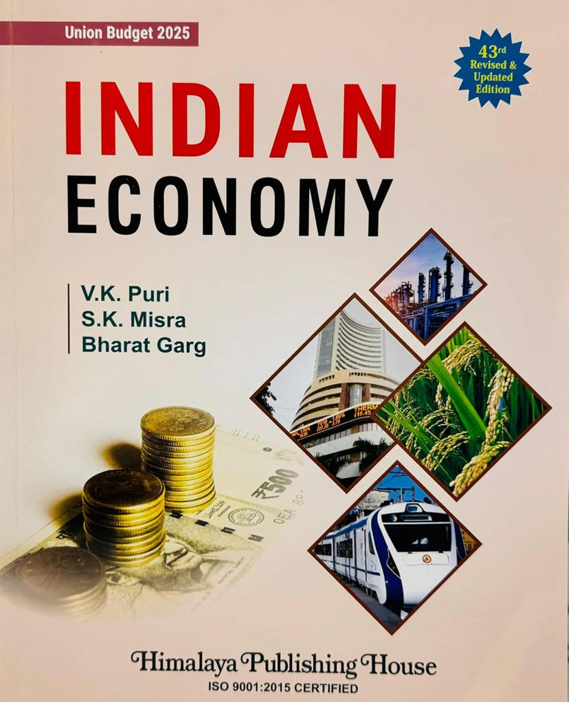 Indian Economy 43rd Edition By Bharat Garg, S. K. Misra, V.K. Puri Himalaya Publishing[English Medium]