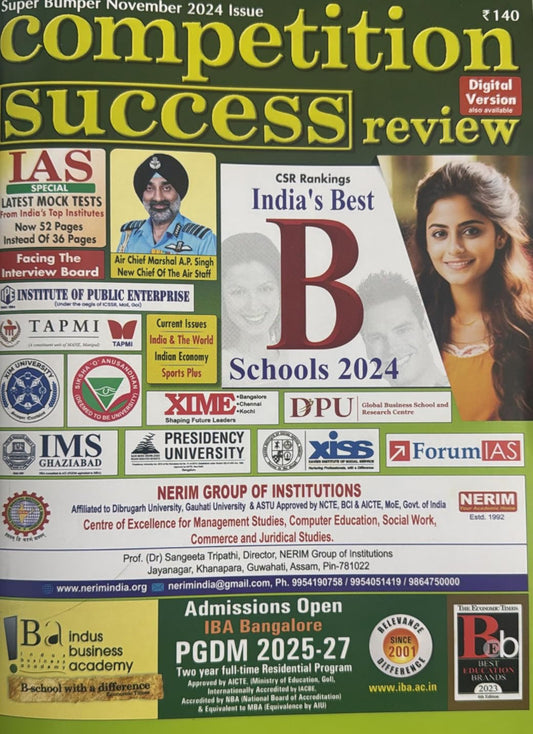 Competition Success Review November 2024 Issue[English Medium]