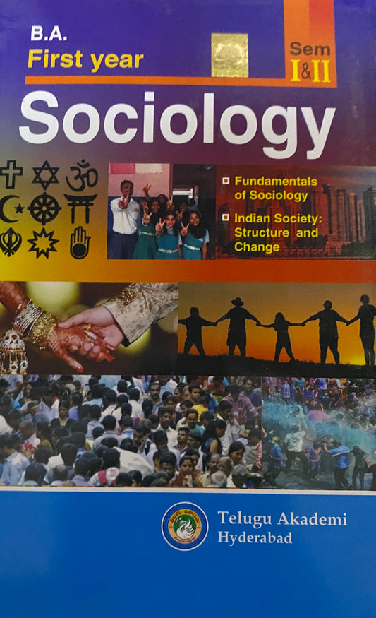 BA First 1st Year Sociology By Telugu Akademi[English Medium]