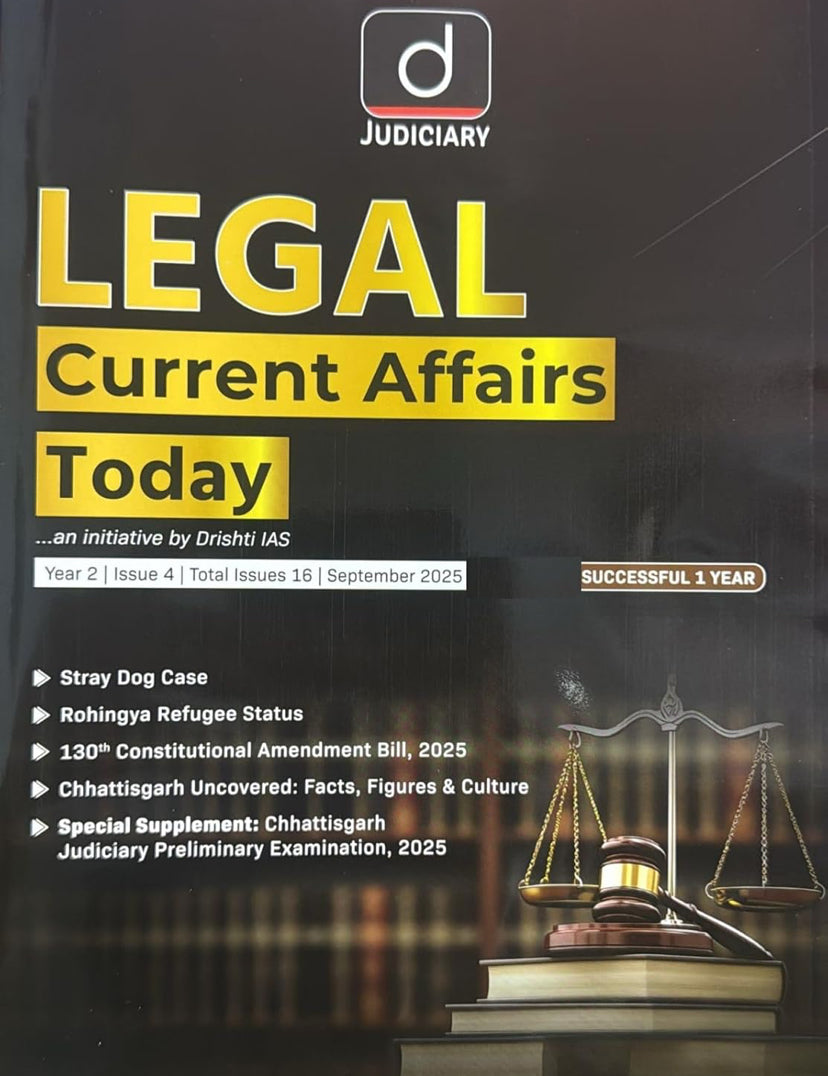 Drishti IAS Legal Current Affairs Today English September 2025[English Medium]