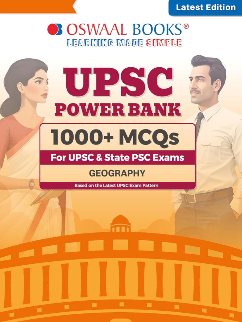 Oswaal UPSC Power Bank:1000+ MCQs for UPSC and State PSCs Exams Geography[English Medium]