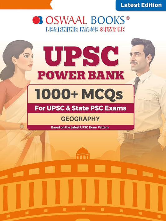 Oswaal UPSC Power Bank:1000+ MCQs for UPSC and State PSCs Exams Geography[English Medium]