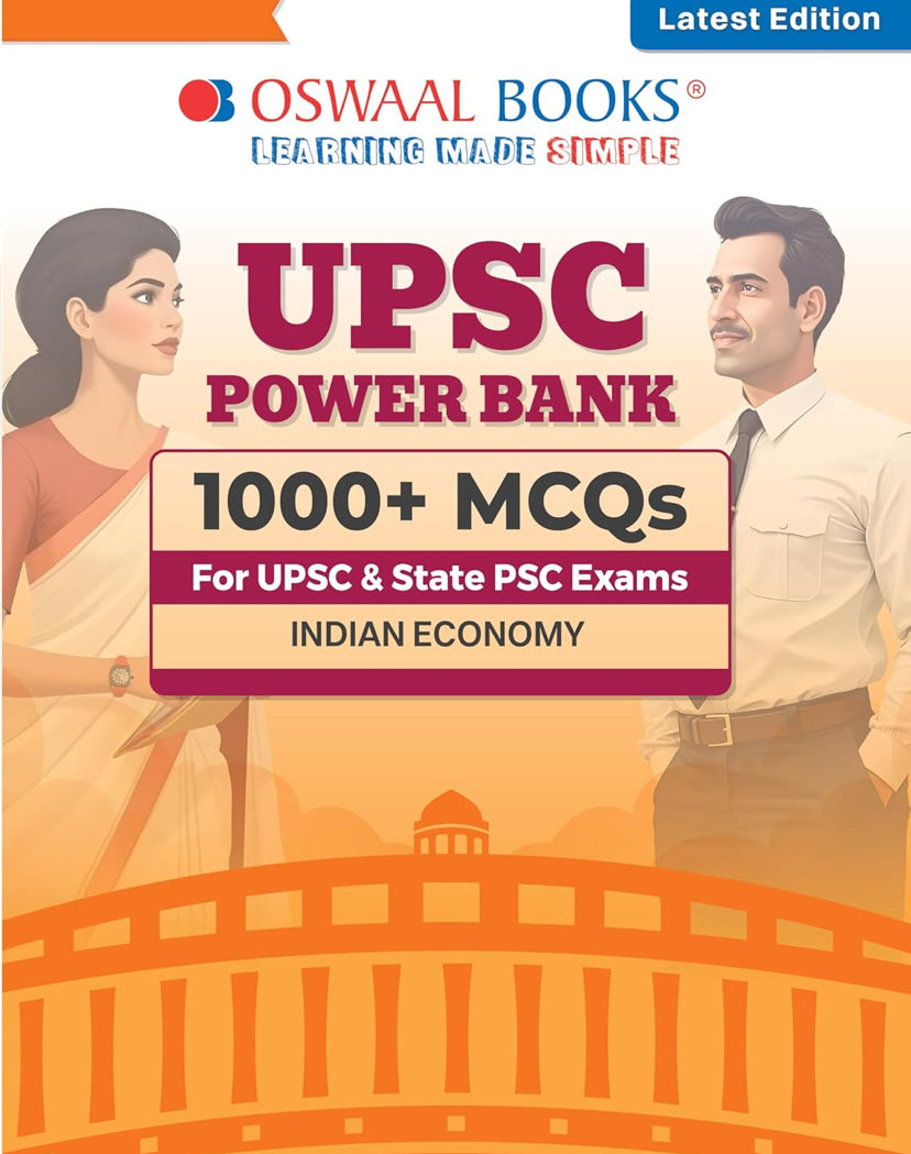 Oswaal UPSC Power Bank:1000+ MCQs for UPSC and State PSCs Exams Indian Economy[English Medium]