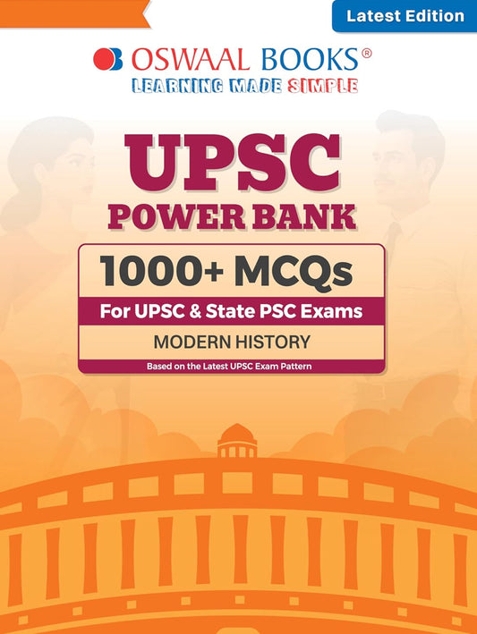 Oswaal UPSC Power Bank:1000+ MCQs for UPSC and State PSCs Exams Modern History[English Medium]