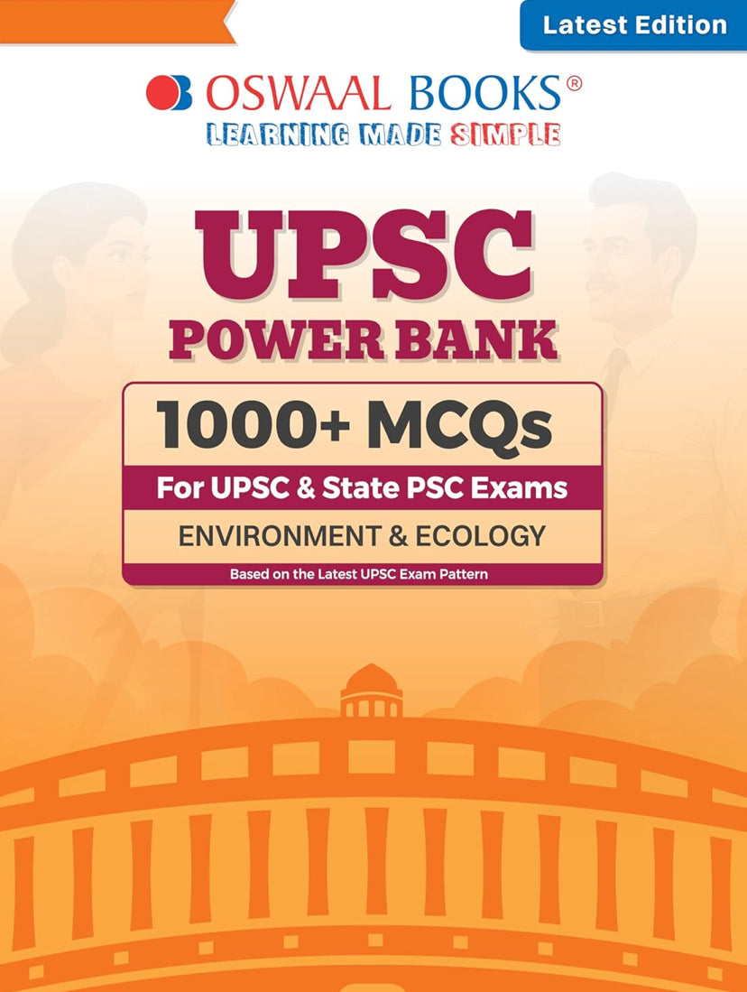 Oswaal UPSC Power Bank:1000+ MCQs for UPSC and State PSCs Exams Environment & Ecology[English Medium]