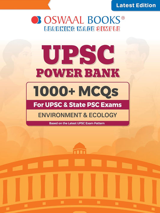 Oswaal UPSC Power Bank:1000+ MCQs for UPSC and State PSCs Exams Environment & Ecology[English Medium]