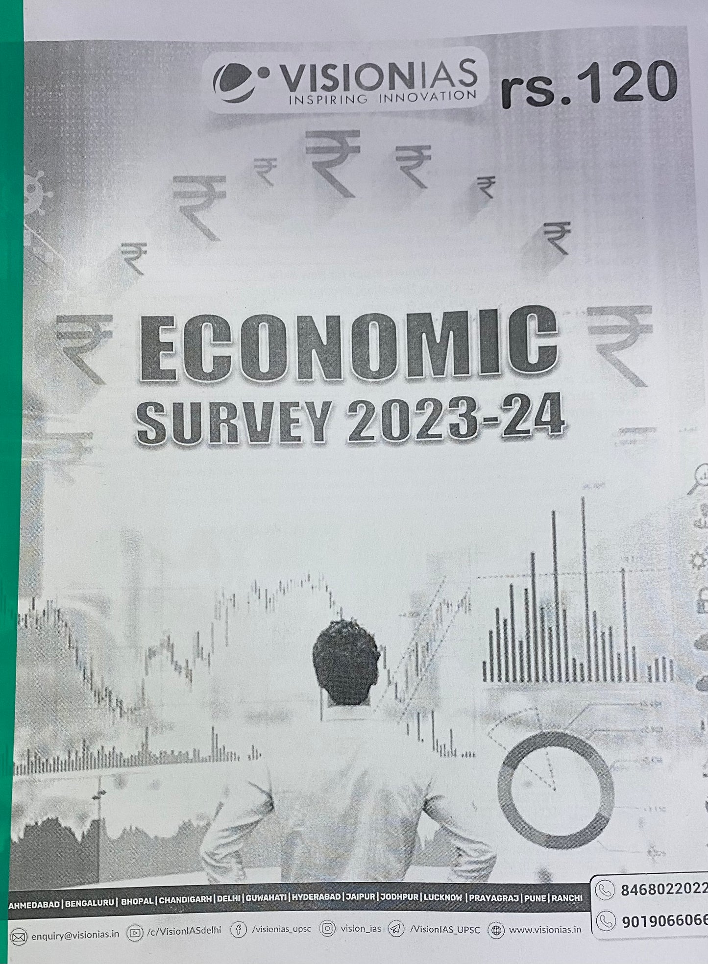 Vision IAS Economic Survey 2023-2024 Xerox Printed Material[English Medium]PHOTOCOPY