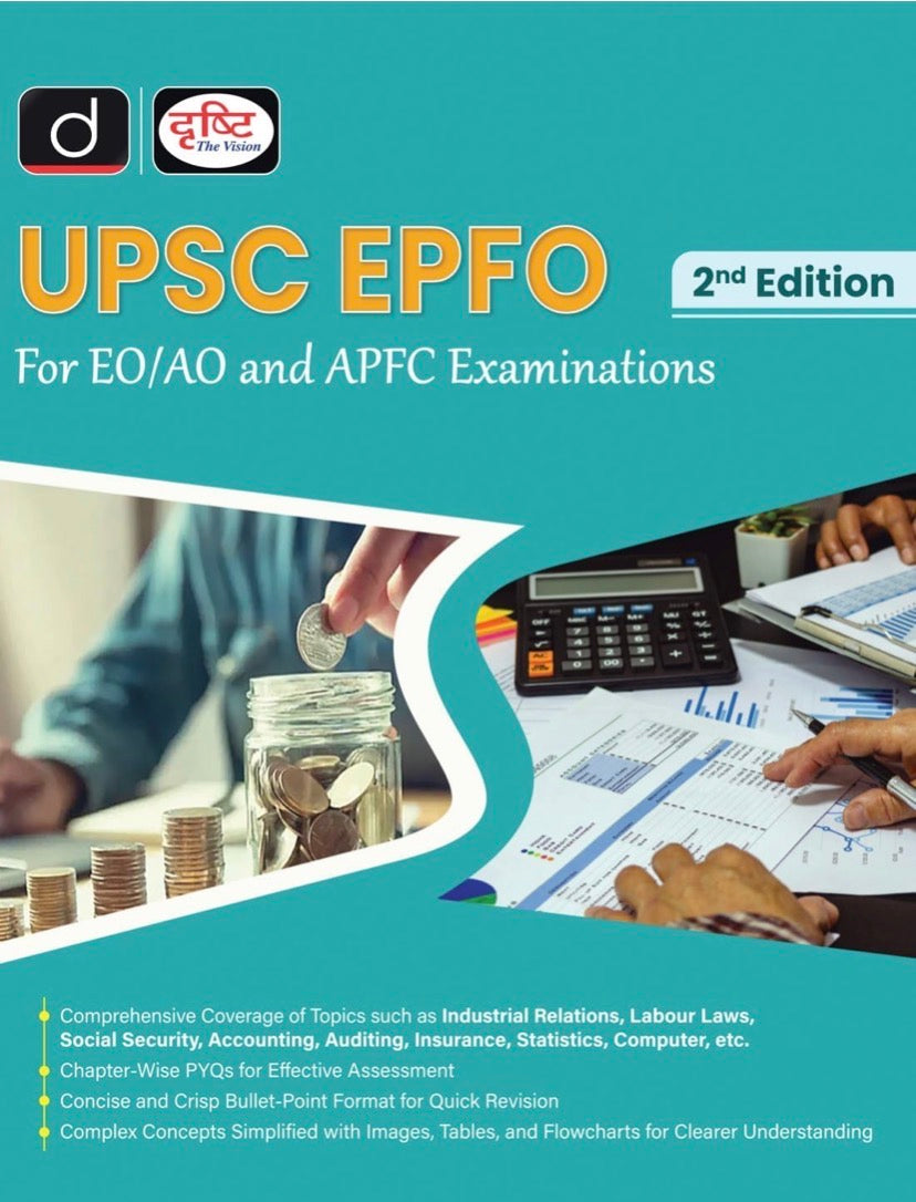 Drishti IAS UPSC EPFO APFC 2025 for EO/AO and APFC Exam[English Medium]
