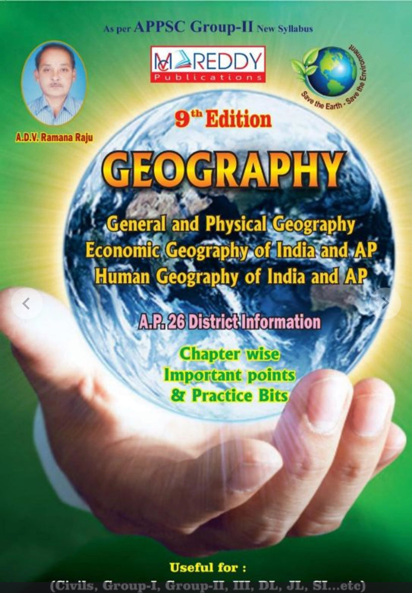ADV Ramana Raju GEOGRAPHY World, India and Andhra Pradesh 9th Edition[English Medium]Nov 2023Ed MC REDDY