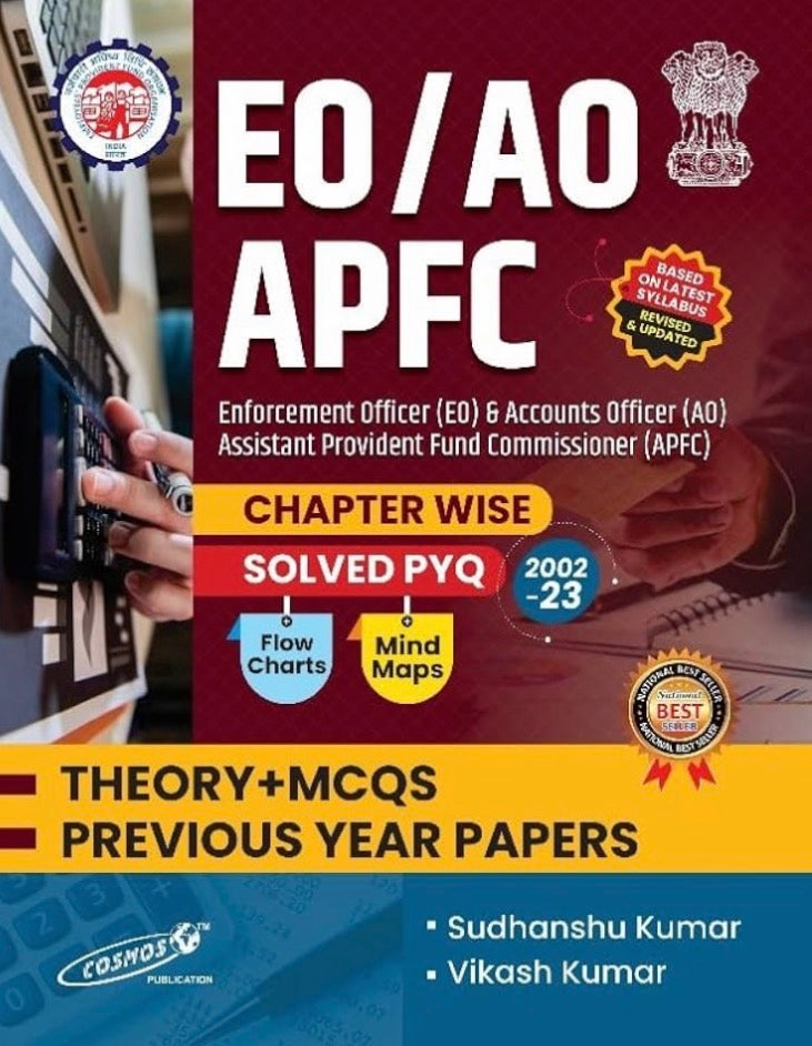 Cosmos EO/AO/APFC Chapter Wise Solved PYQ 2002-23 Flow Chart and Mind Maps Theory+MCQs Previous Year Papers[English Medium]