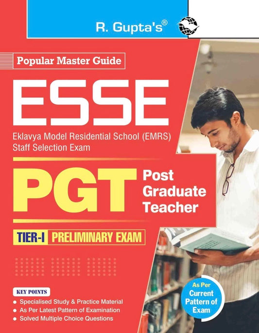 ESSE: EMRS PGT Recruitment Exam Guide (For Common Paper - Part I, II, III, IV and VI) By R Gupta[English Medium]