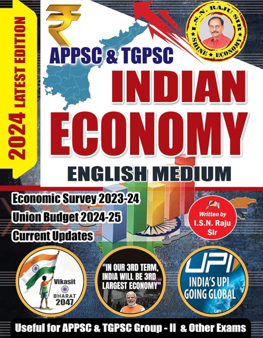 APPSC & TGPSC Indian Economy By ISN Raju 2024[English Medium]Nov 2024Ed