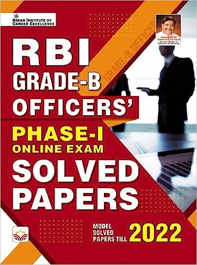 RBI Grade B Officers Phase 1 Solved Papers Including 2022 Solved Papers[English Medium]May 2023Ed Kiran