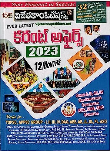 Current Affairs 2023 12 Months ( from June 2022 till May 2023) [ TELUGU MEDIUM ]JUNE 2023ED VIJETHA