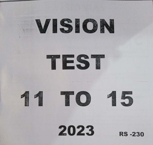 VISION Prelims Test Series PT-2023 Test 11-15 [English Medium]XEROX PRINTED MATERIAL