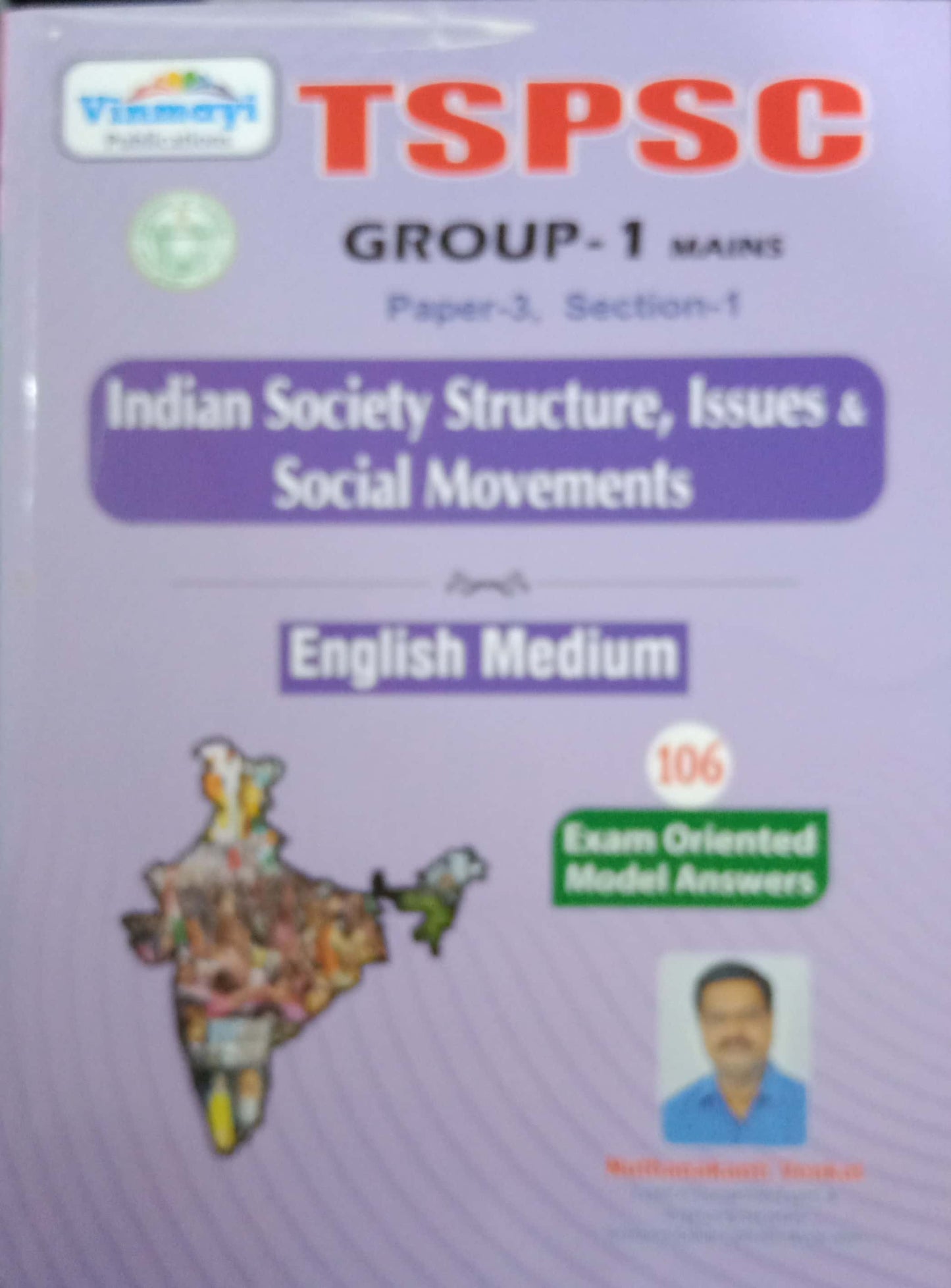 TSPSC Group 1 Mains,Paper-3(Section-1) Indian Society Structure,Issues & Social Movements[English Medium]Feb 2023Ed Vinmayi