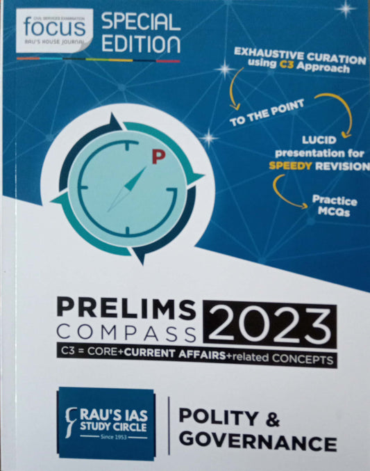 Rau's IAS Focus Compass For Prelims 2023 -Polity & Governance [English Medium]