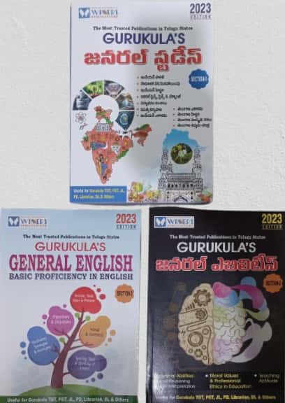 Winners Gurukula's General Studies, General Ability and General English(Section-I,II,III) 3 Book Set[Telugu Medium]April 2023Ed