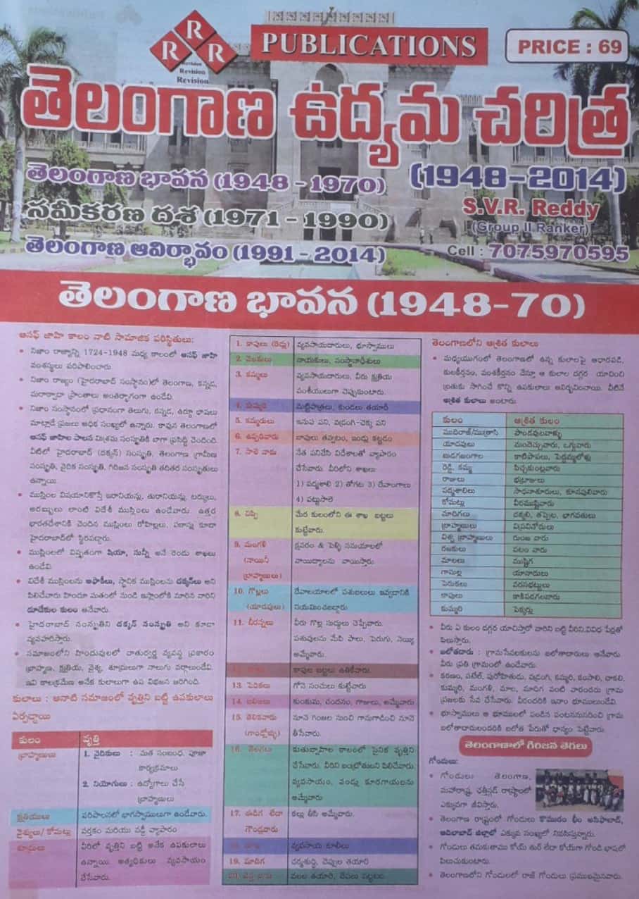 Telangana Udyama Charitra Chart Format[Telugu Medium]RRR