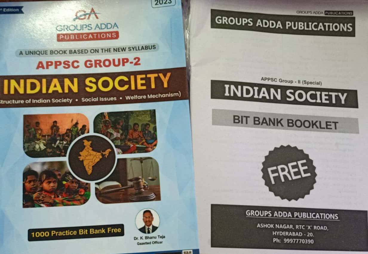 APPSC Group-2 Indian Society by Group ADDA[English Medium]June 2023Ed