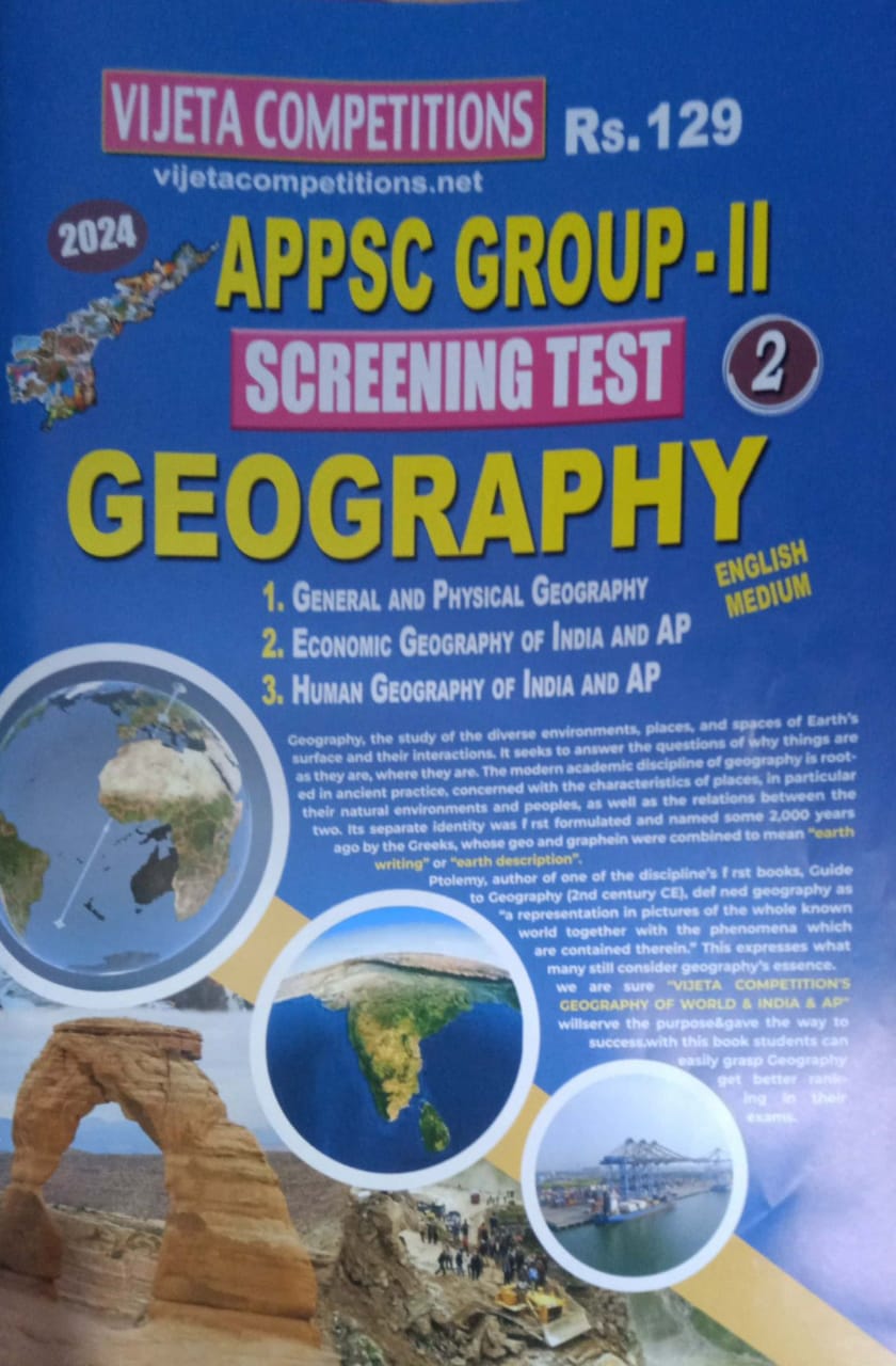 APPSC Group 2 Screening Test Geography Chart Format[English Medium]2023Ed Vijetha