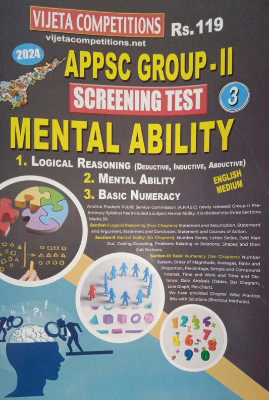 APPSC Group 2 Screening Test Mental Ability Chart Format[English Medium]2023Ed Vijetha