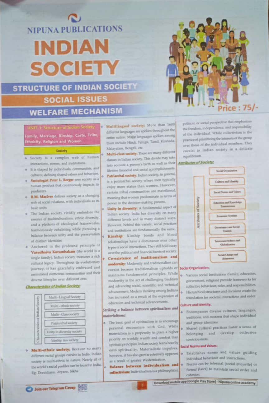 Nipuna Indian Society Chart Format[English Medium]Sept 2023Ed