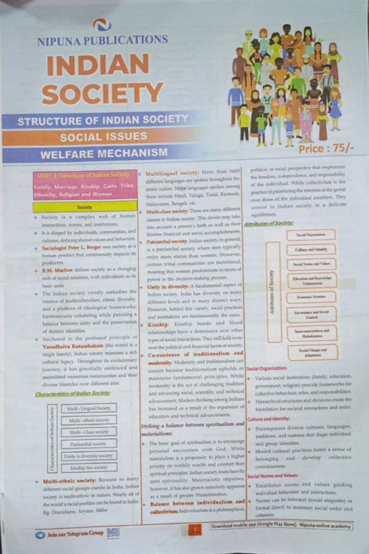 Nipuna Indian Society Chart Format[English Medium]Sept 2023Ed