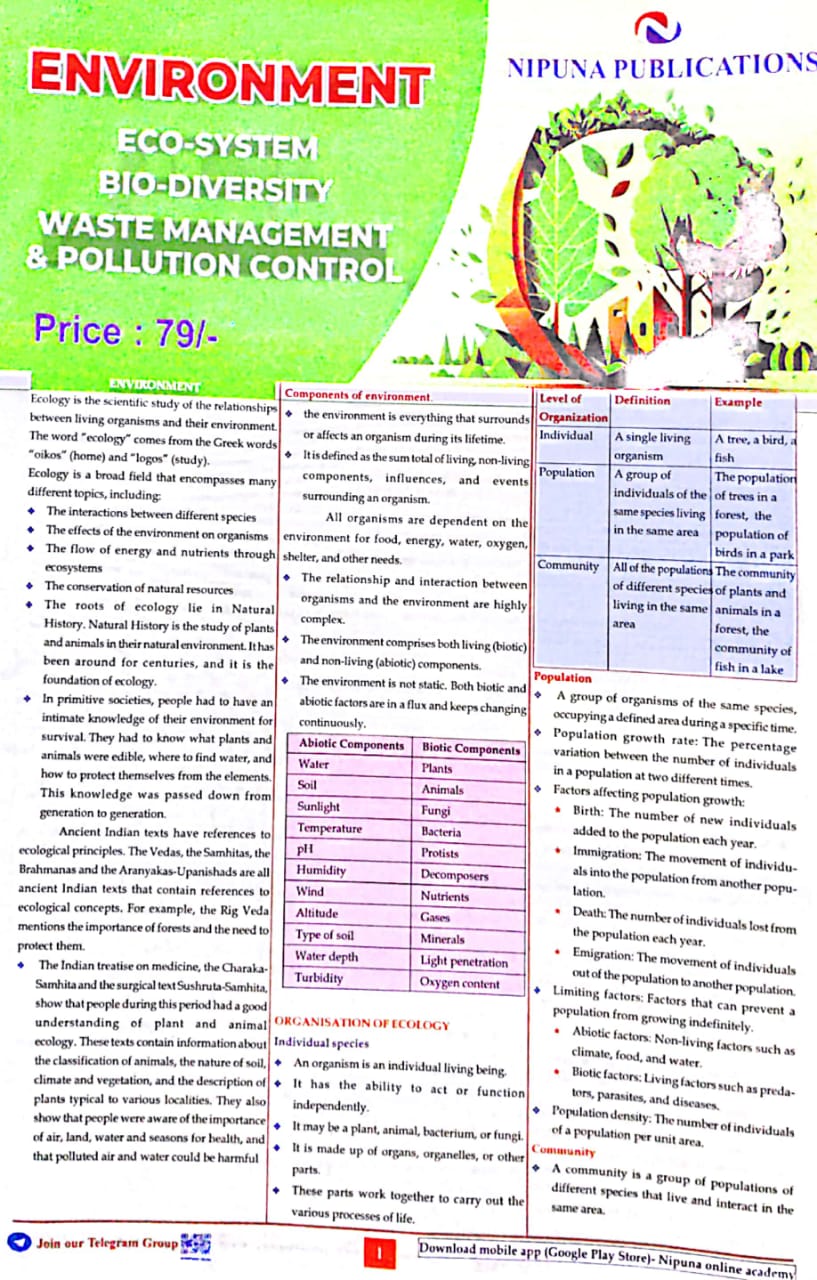 Nipuna Environment Chart Format[English Medium]Oct 2023Ed