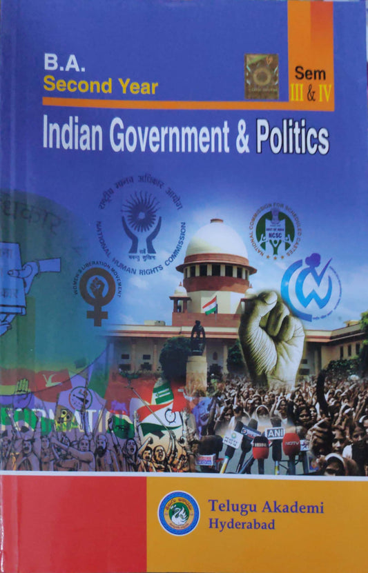 B.A Second Year Indian Government and Politics Telugu Akademi[English Medium]