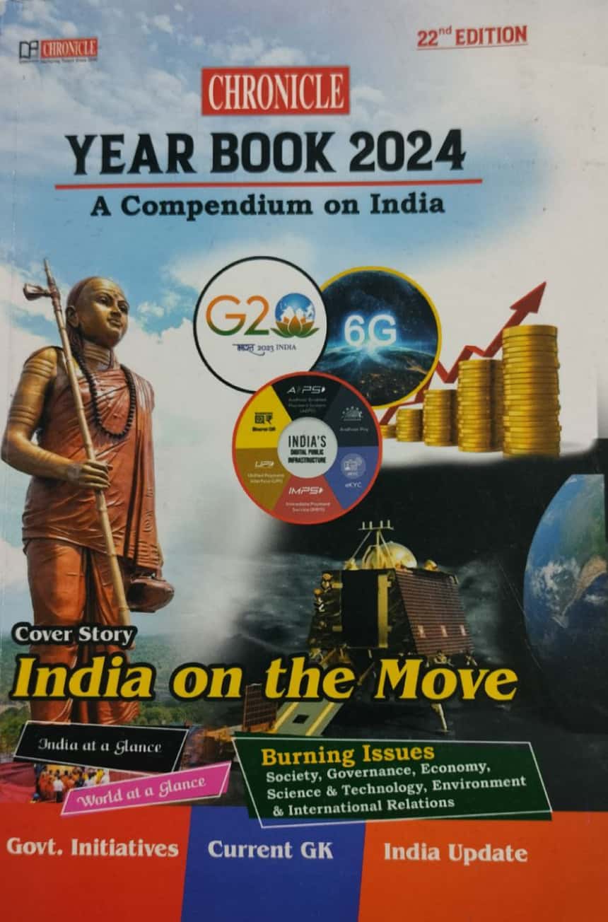 Chronicle Year Book 2024 - A Compendium on India[English Medium]Feb 2024Ed