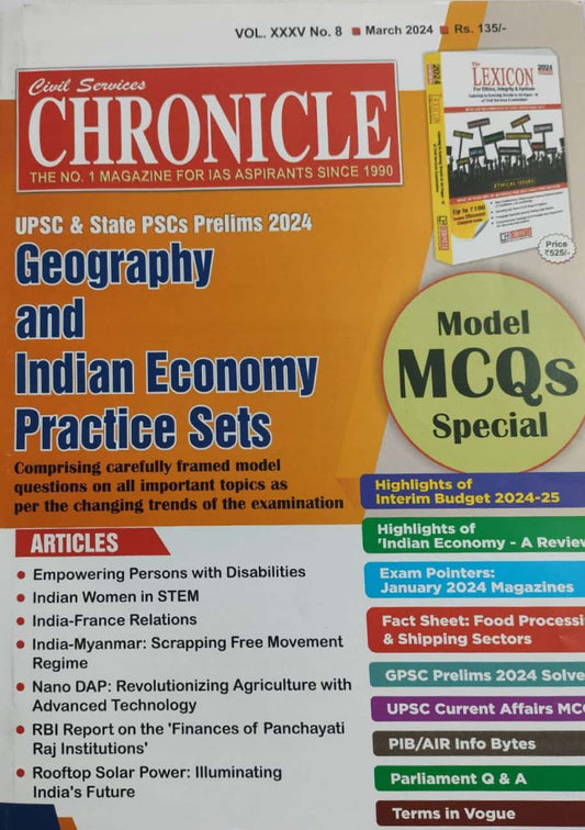 Civil Services Chronicle March 2024 Monthly Edition [English Medium]