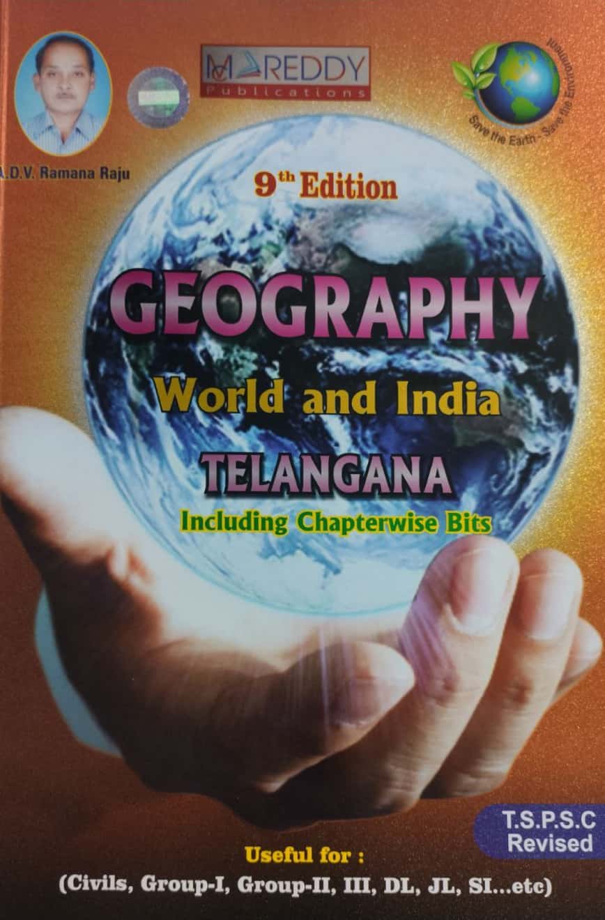 GEOGRAPHY – World, India and Telangana By ADV Ramana Raju 9th Revised 2024 Edition[English Medium]May 2024Ed MC Reddy